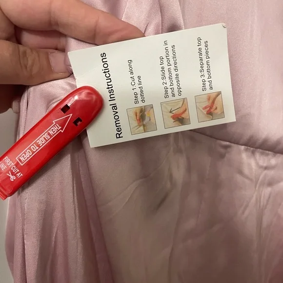 Mac Duggal Long Sleeve Dress in Light Pink - Picture 6 of 7